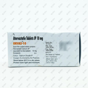 Orvas 10mg Tablet 14's