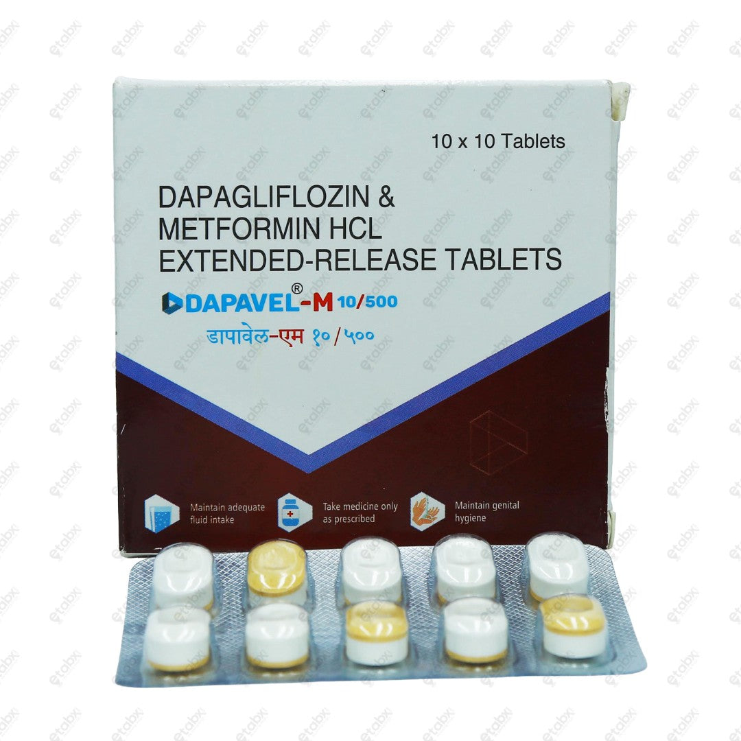 Dapavel M 10/500mg Tablet 10s