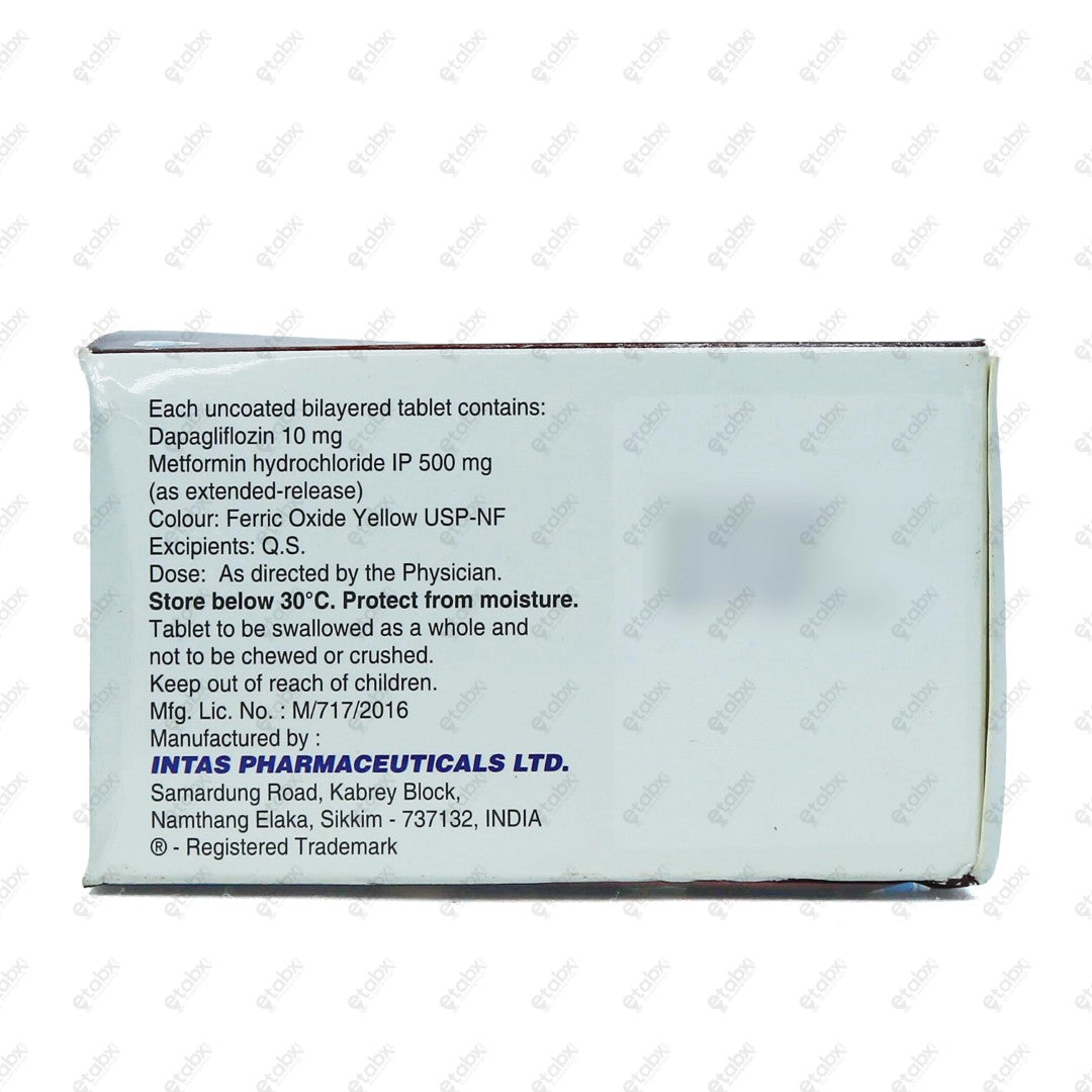Dapavel M 10/500mg Tablet 10s