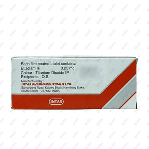 Etilaam 0.25mg Tablet 10's