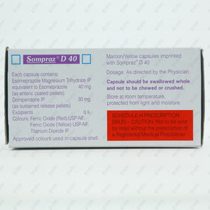 Sompraz D 40mg Capsule 15's