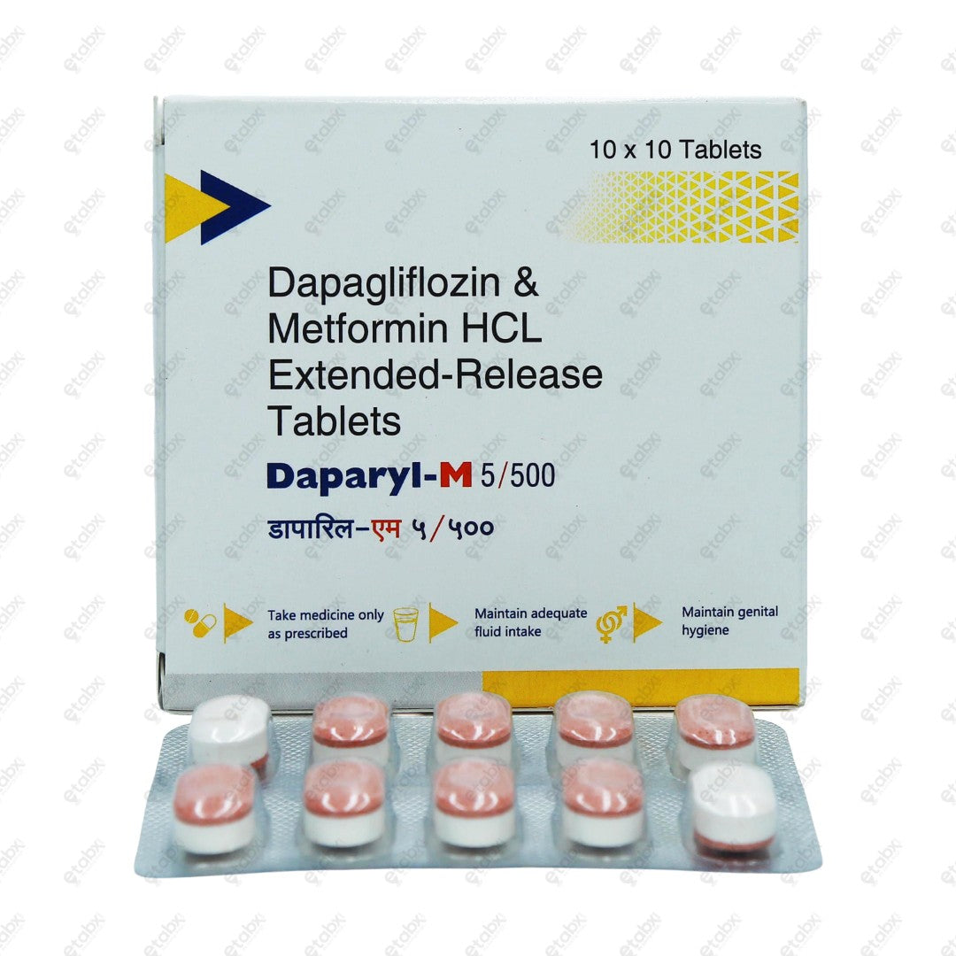 DAPARYL M 5/500mg Tablet 10's