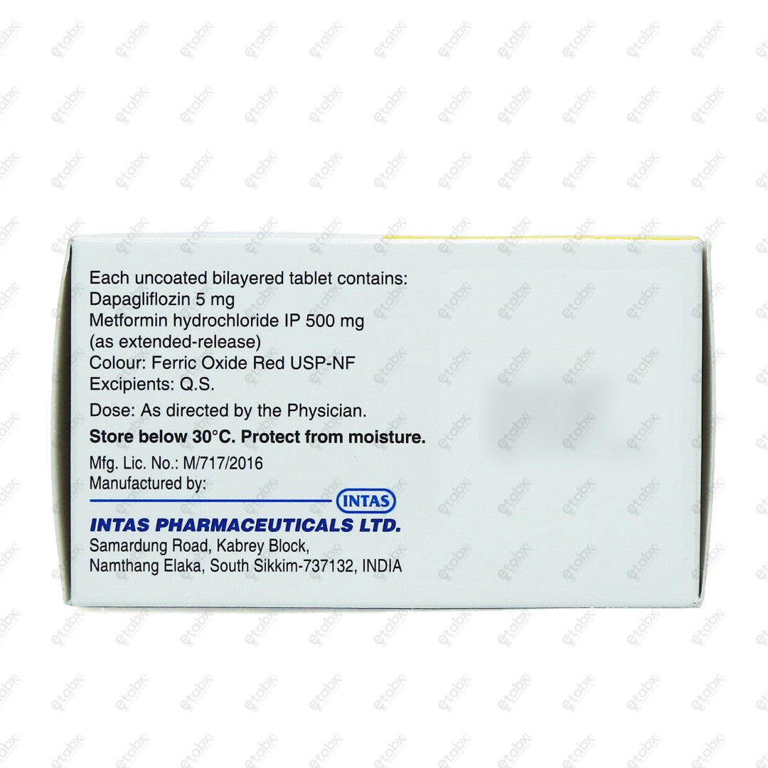 DAPARYL M 5/500mg Tablet 10's