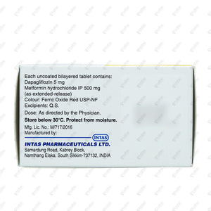 DAPARYL M 5/500mg Tablet 10's