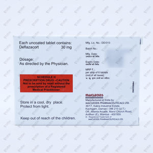 Defcort 30mg Tablet 6s