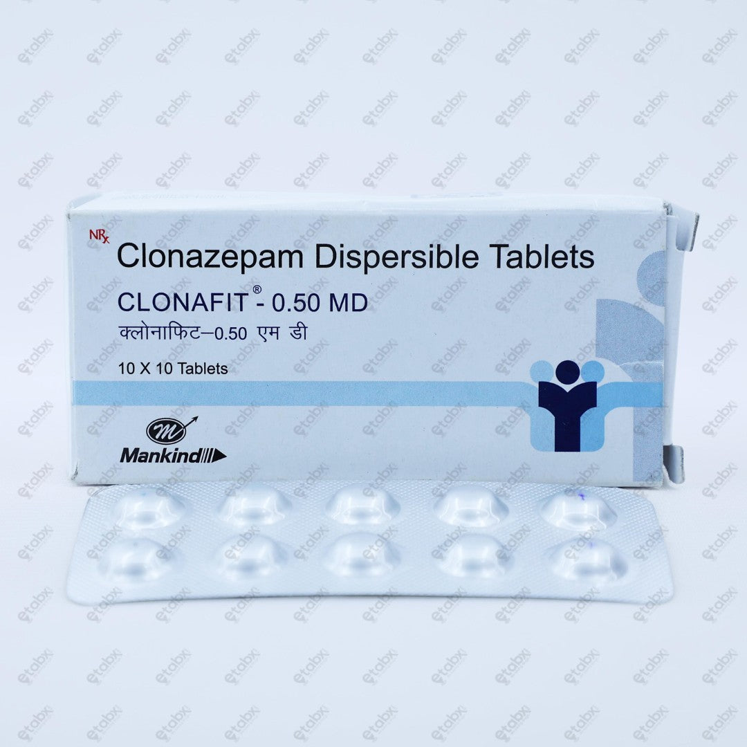 CLONAFIT 0.50MD Tablets (10's)