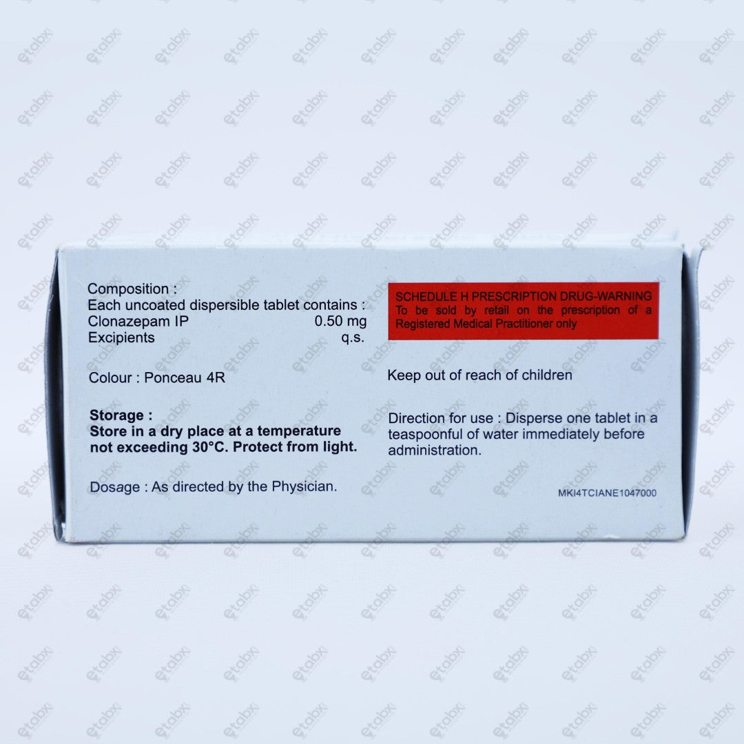 CLONAFIT 0.50MD Tablets (10's)