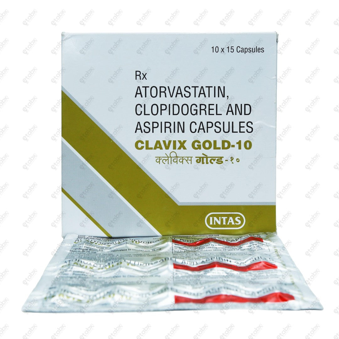 Clavix Gold 10mg Capsules 15