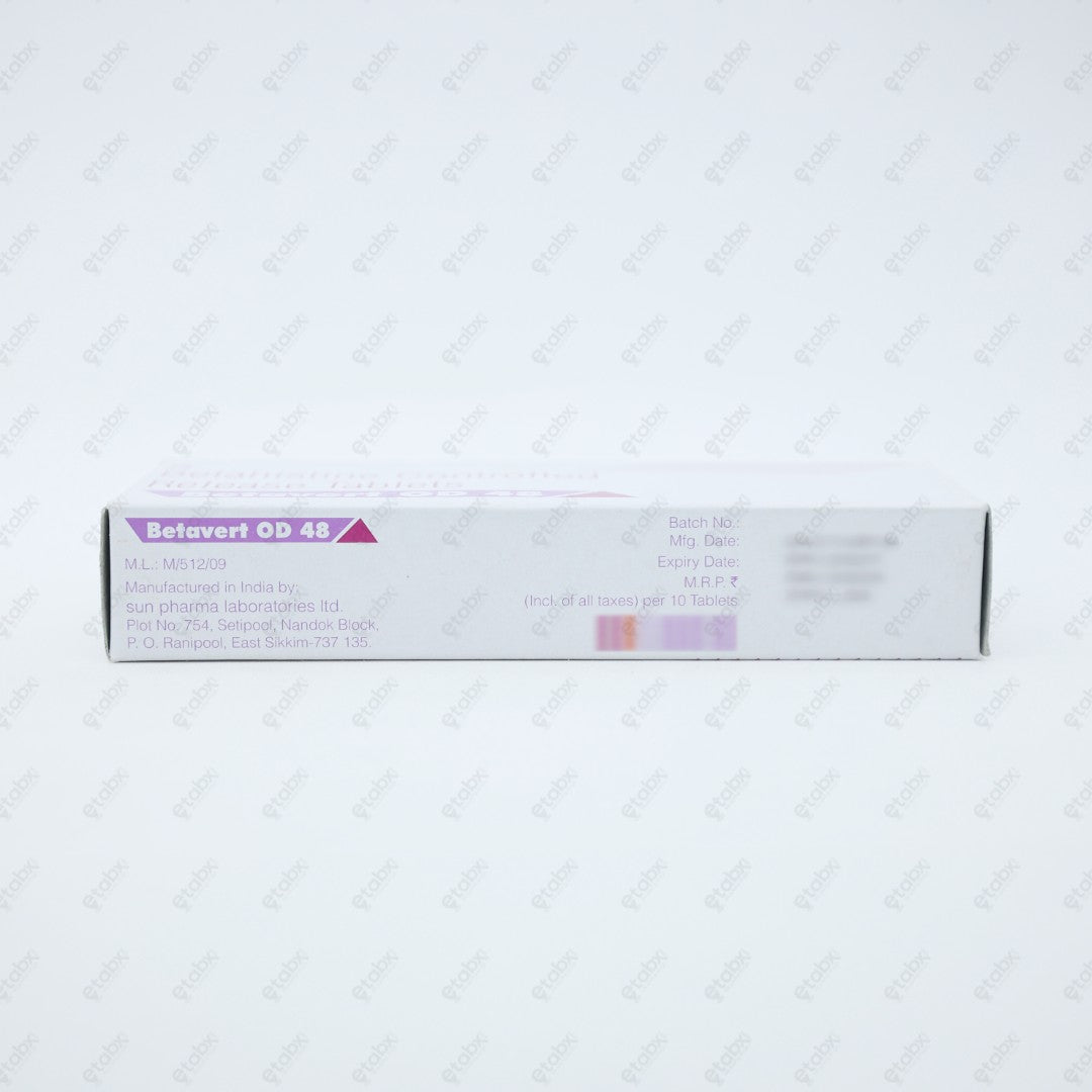 Betavert OD 48mg Tablets 10's