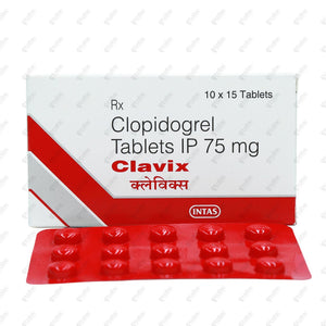 Clavix 75mg Tablet 15's