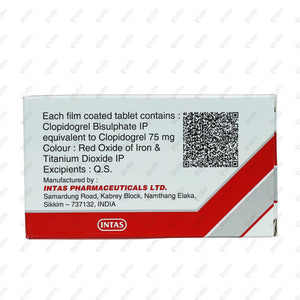 Clavix 75mg Tablet 15's