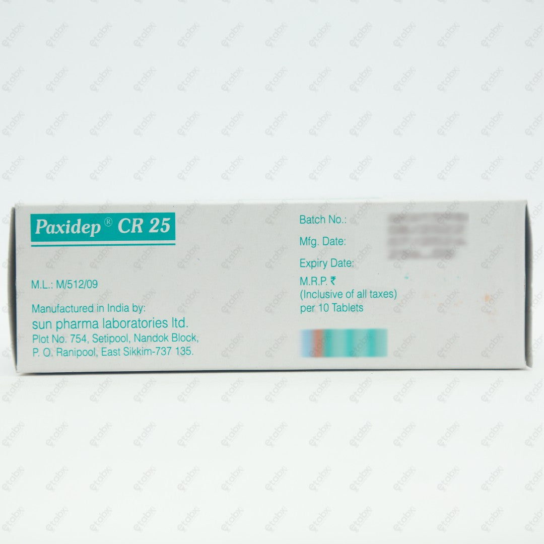 Paxidep CR 25mg Tablet 10's