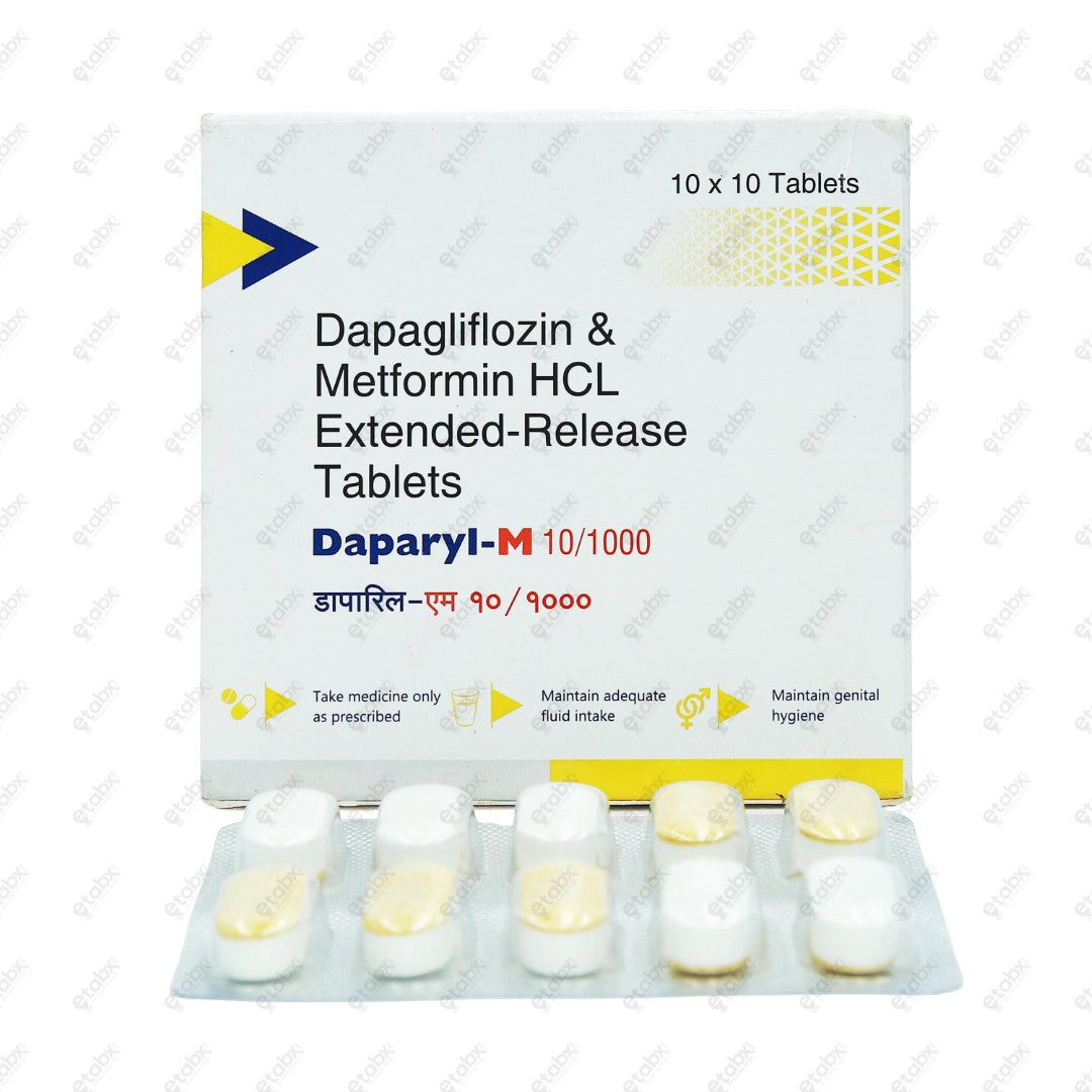 DAPARYL M 10/1000mg Tablet 10