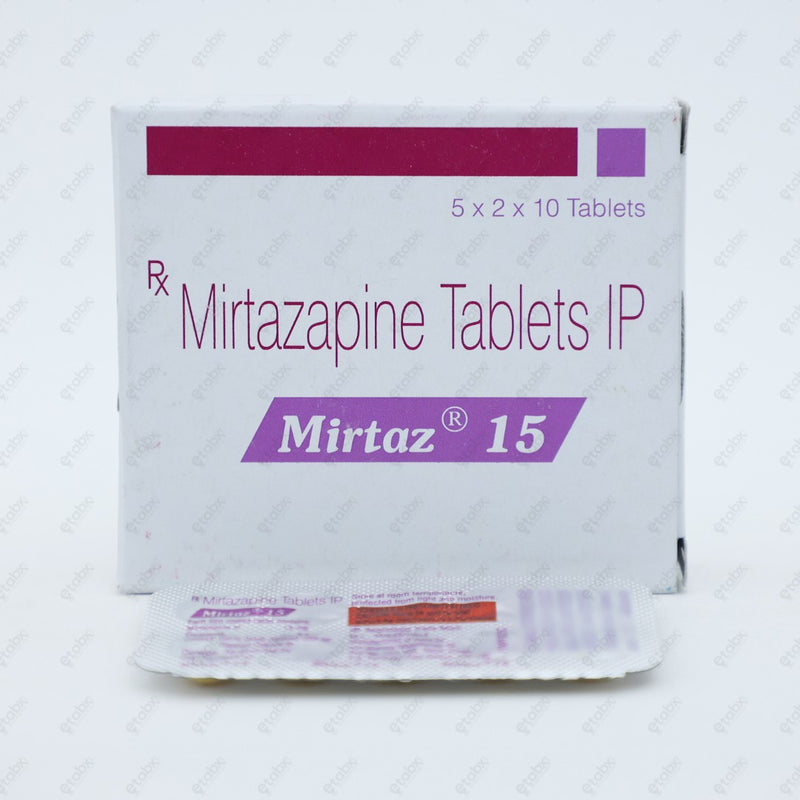 Mirtaz 15mg Tablet 10's