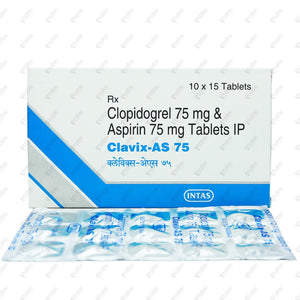 CLAVIX AS 75MG Tablets 15'S