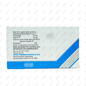 CLAVIX AS 75MG Tablets 15'S