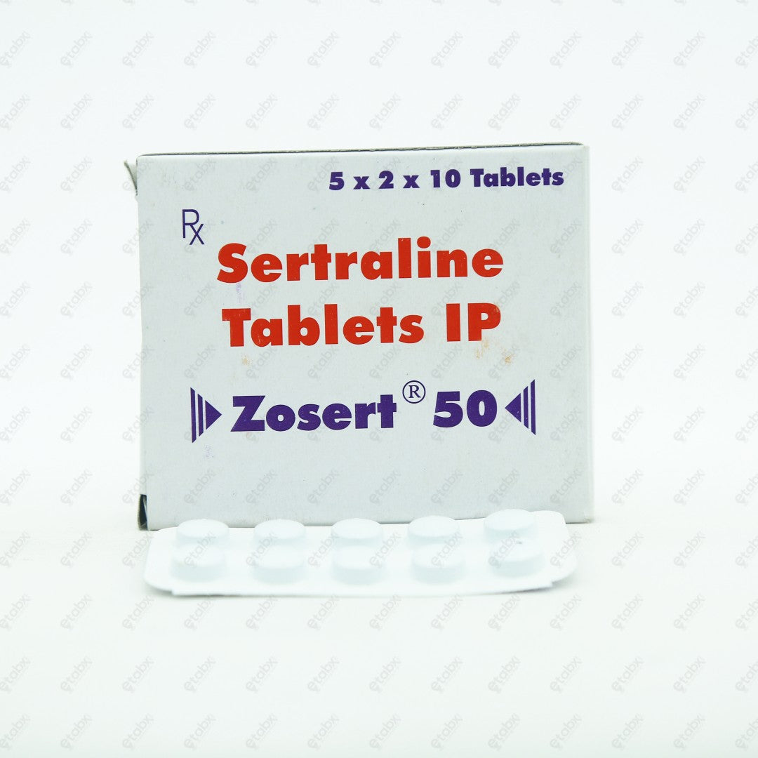 Zosert 50mg Tablet 10's - Depression & Anxiety Treatment