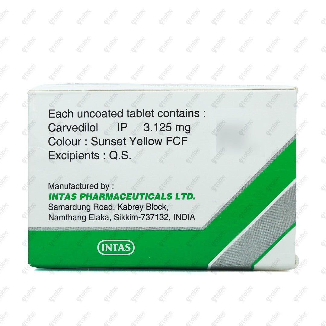 Carca 3.125mg Tablet 15's
