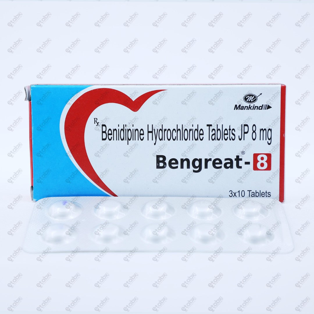 Bengreat 8mg Tablet 10's