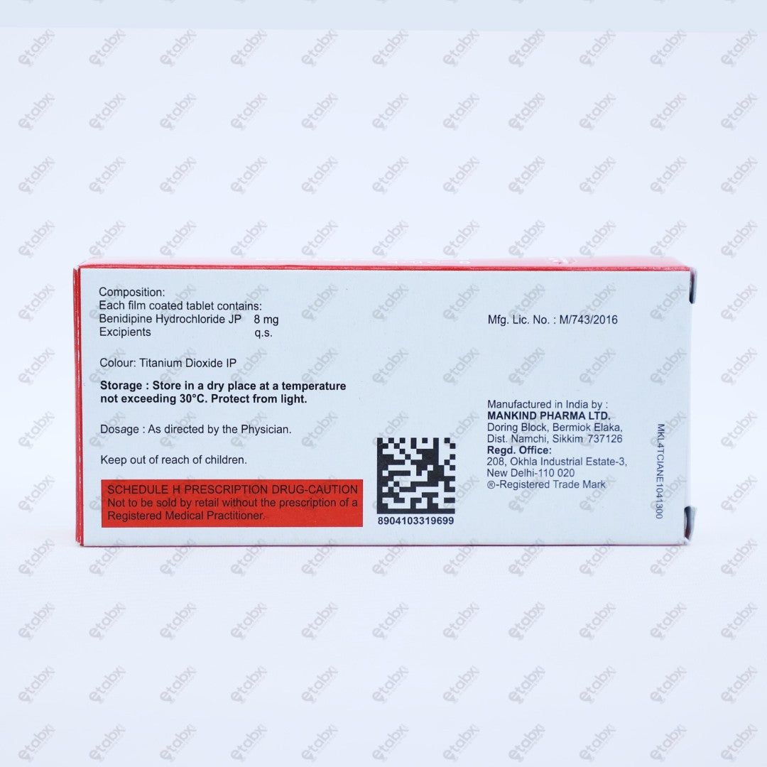 Bengreat 8mg Tablet 10's