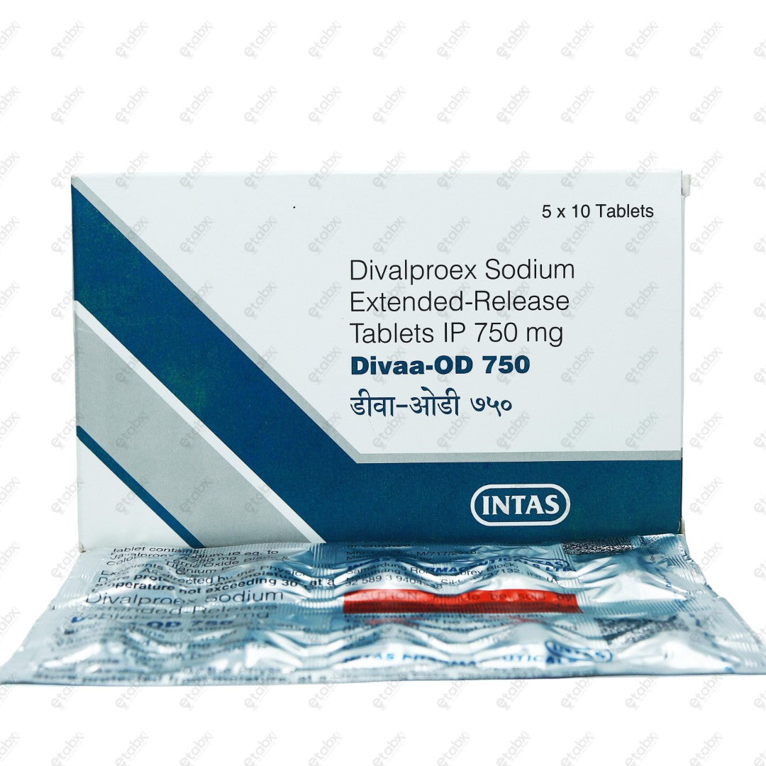 Divaa OD 750mg Tablet 10's