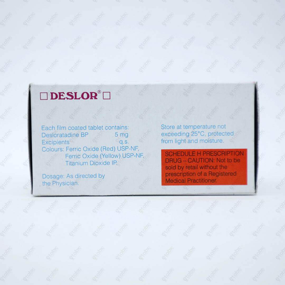 Deslor 5mg Tablets 15's