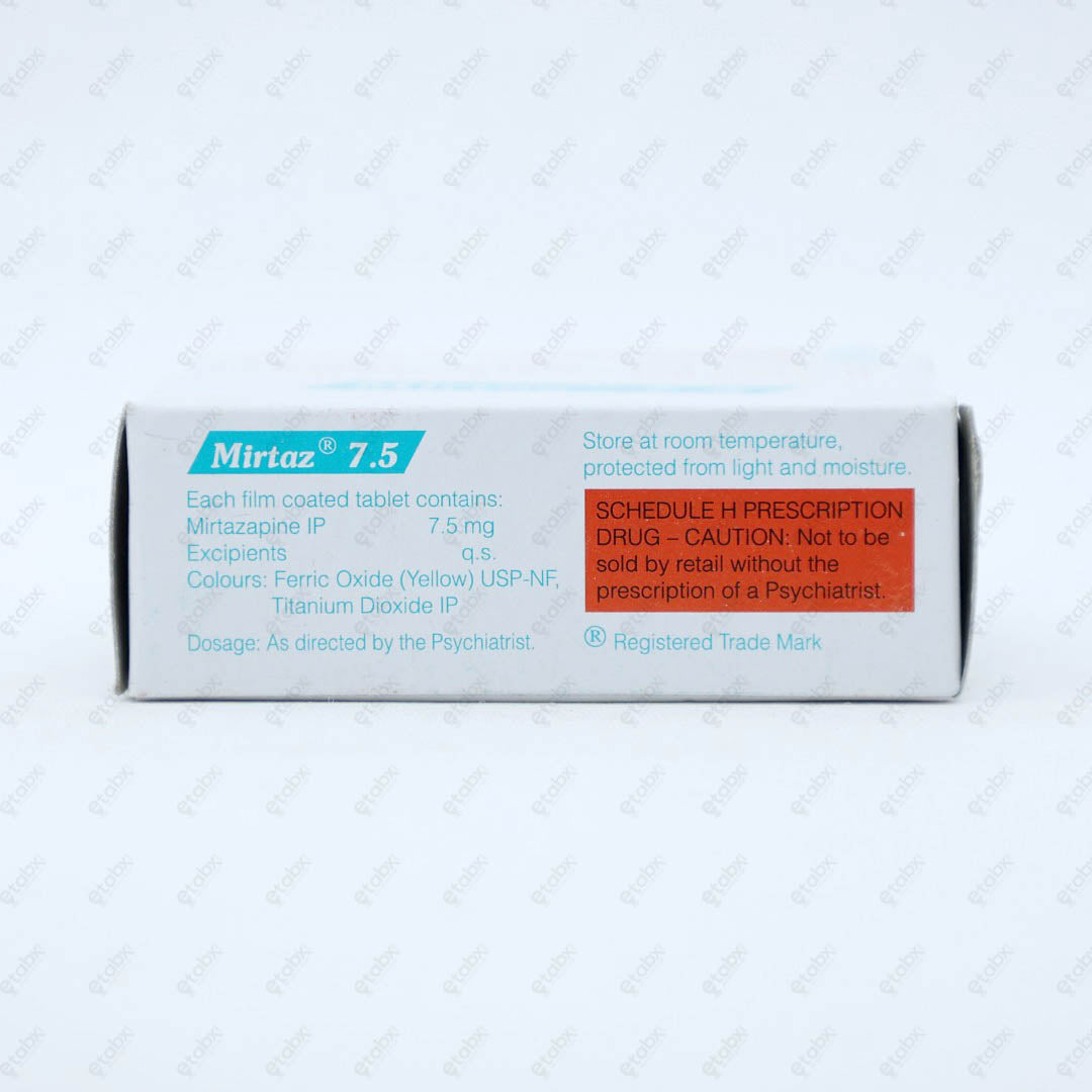 MIRTAZ 7.5MG Tablet 10'S