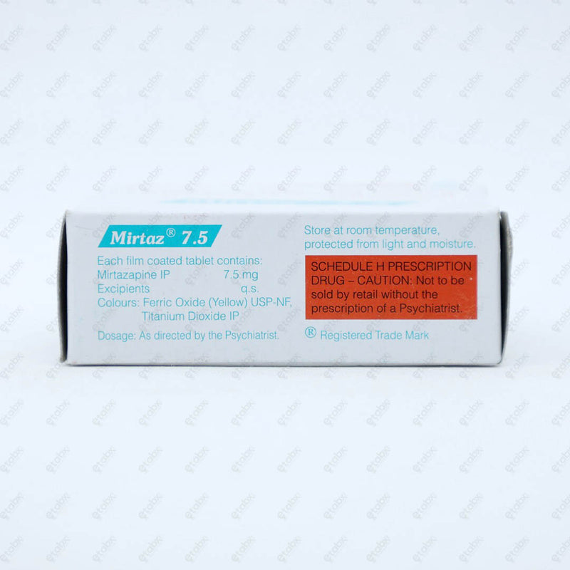 MIRTAZ 7.5MG Tablet 10'S