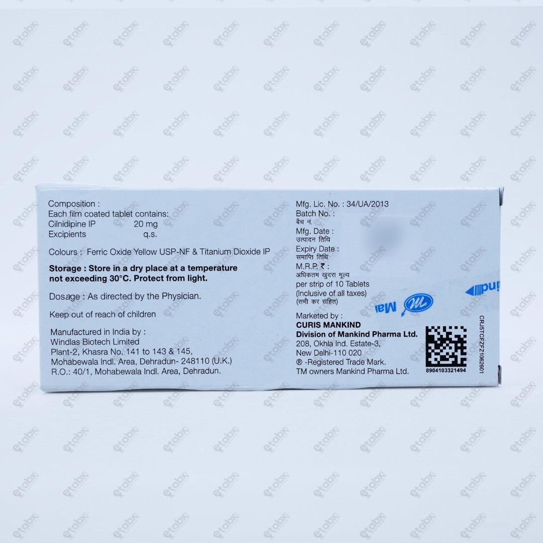 Cilaheart 20mg Tablet 15's