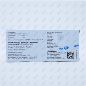 Cilaheart 20mg Tablet 15's