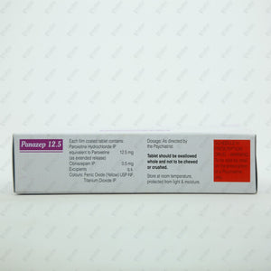Panazep 12.5mg Tablet 10's - Anti-Anxiety & Sedative