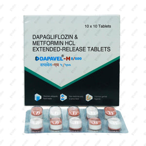 Dapavel M 5/500mg Tablets 10's