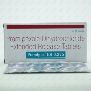 Pramipex ER 0.375mg Tablet 10's