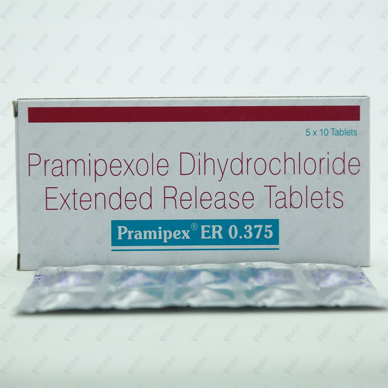 Pramipex ER 0.375mg Tablet 10's