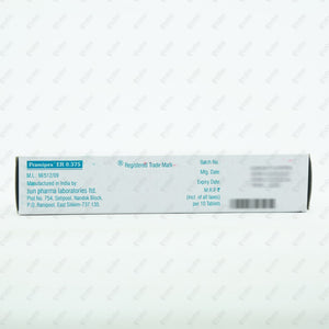 Pramipex ER 0.375mg Tablet 10's