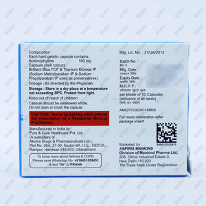 ABEVIA 100mg Capsule 10's