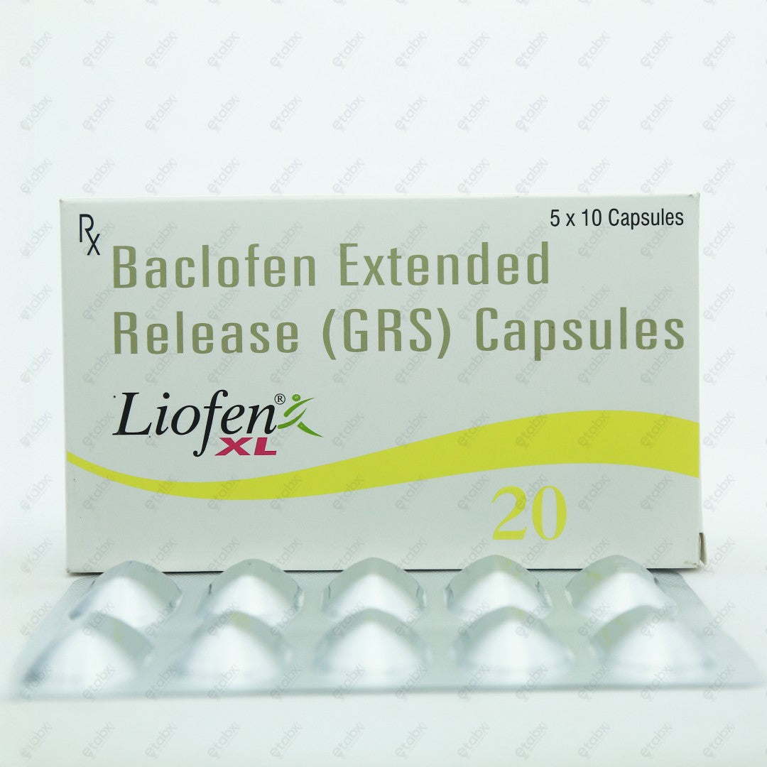 Liofen XL 20mg Tablet 10's - Spasticity & Pain Relief