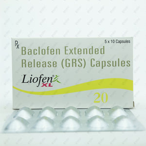 Liofen XL 20mg Tablet 10's - Spasticity & Pain Relief