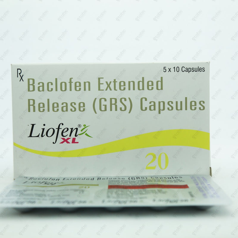 Liofen XL 20mg Tablet 10's - Spasticity & Pain Relief