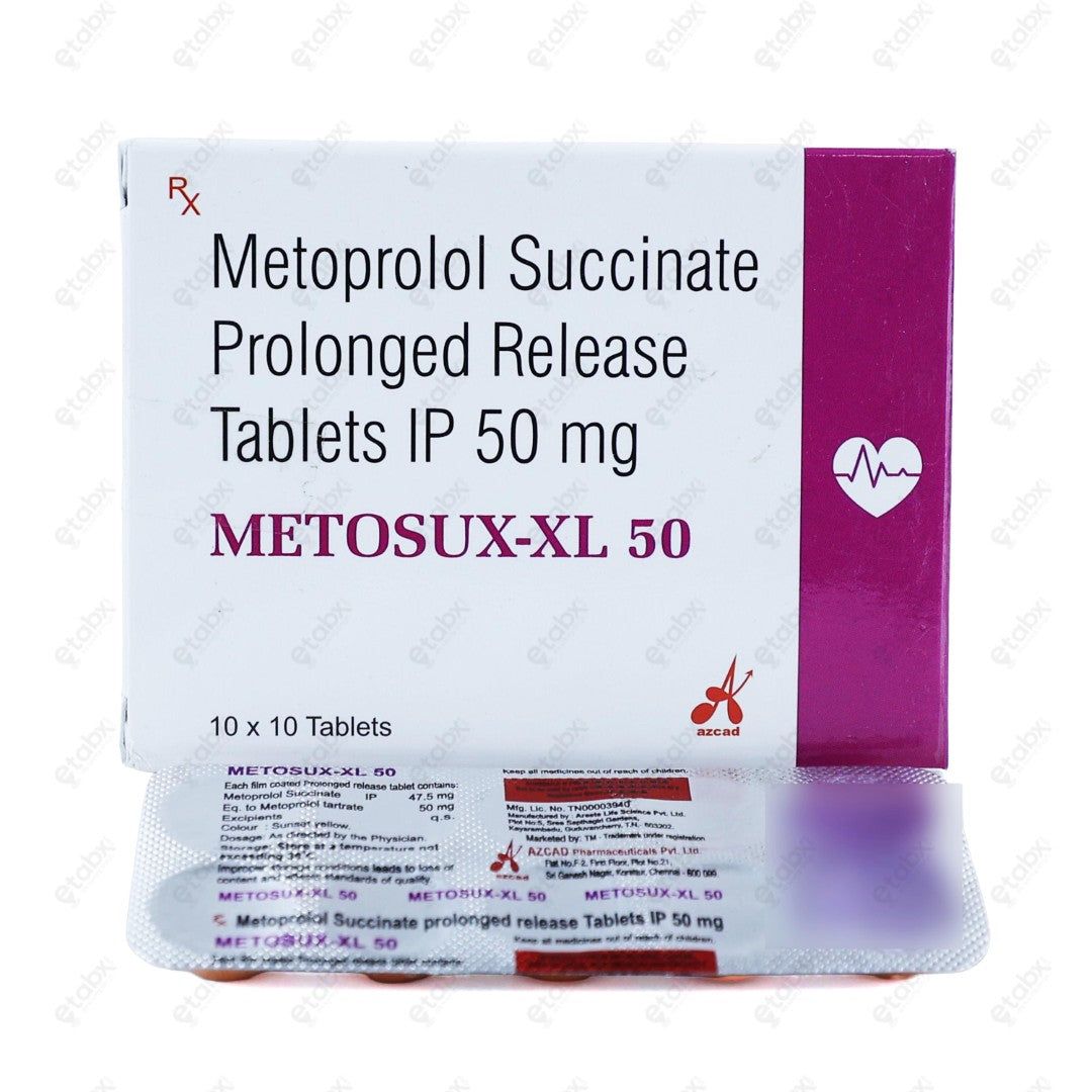 Metosux XL 50 Tablet 10's