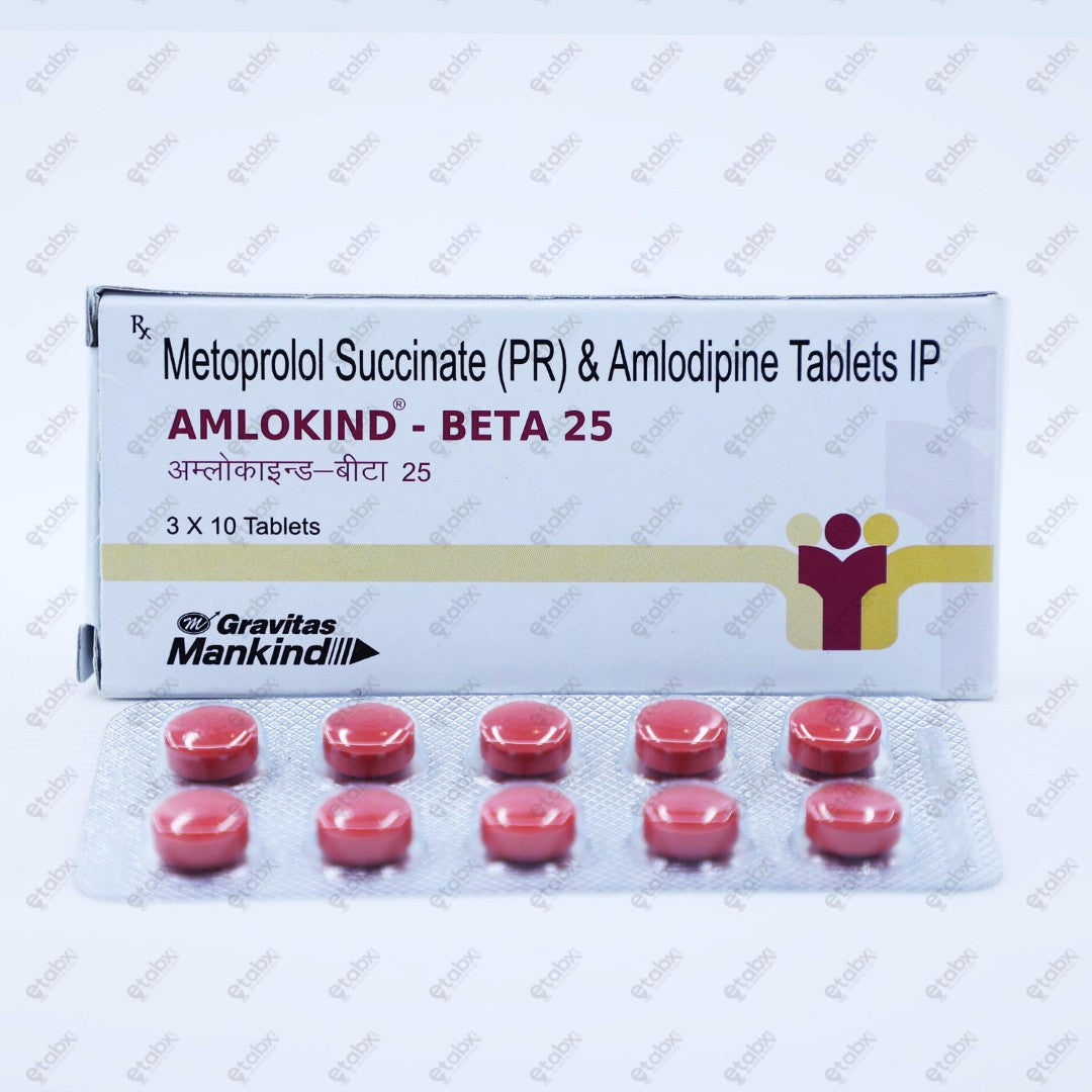 Amlokind Beta 25mg Tablet 10's