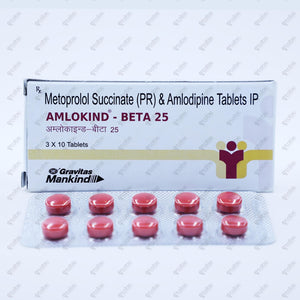Amlokind Beta 25mg Tablet 10's