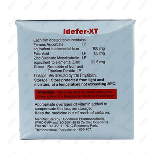 IDEFER XT Tablet 10's