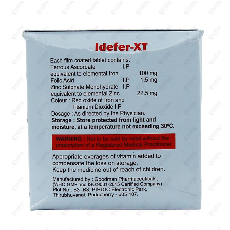 IDEFER XT Tablet 10's