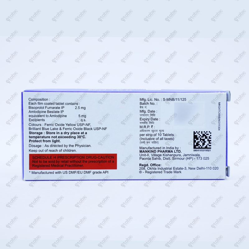 BISOHEART AM 2.5mg Tablets (10's)