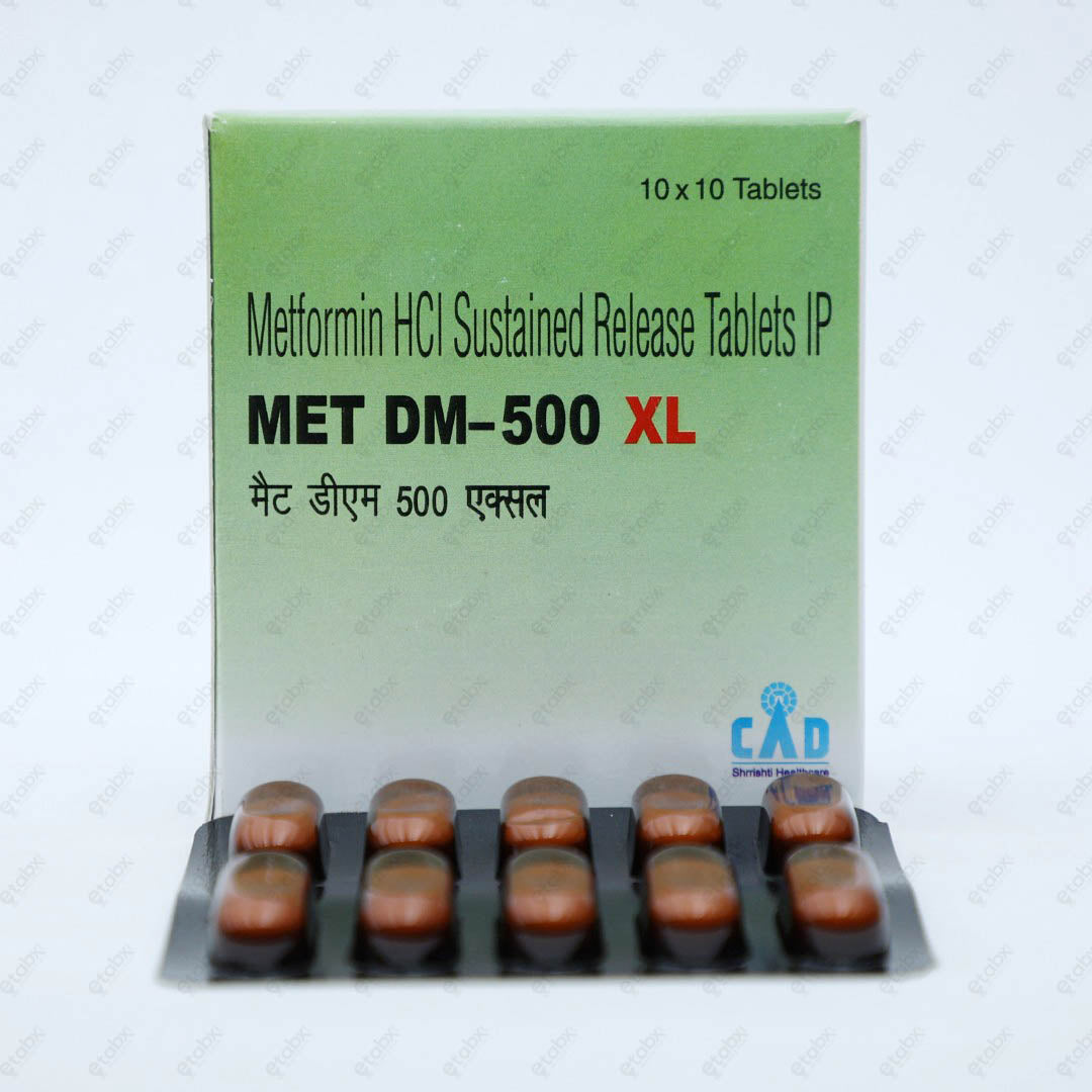Met DM XL 500 Tablet 10's