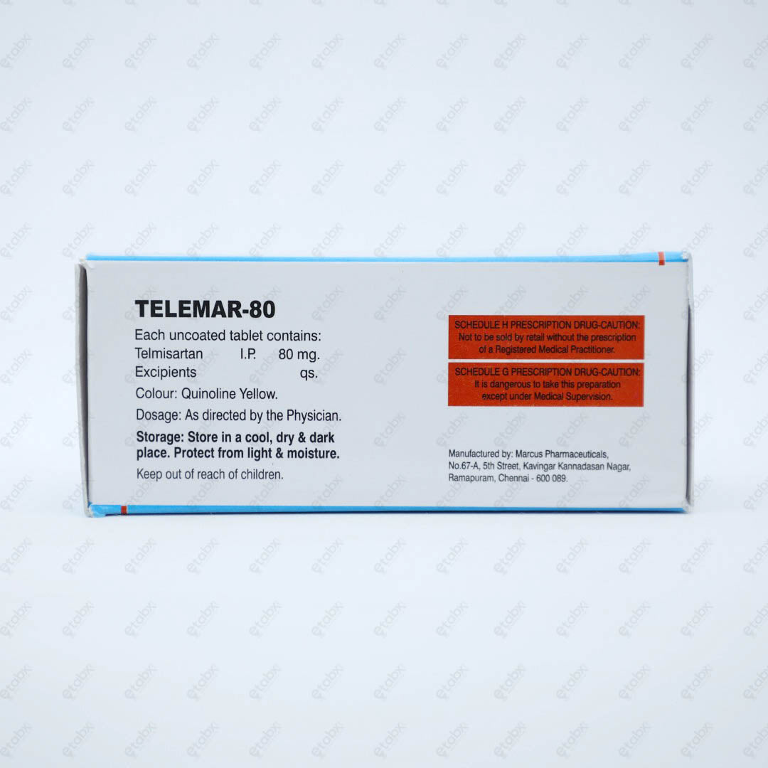 TELEMAR 80mg Tablets 10's