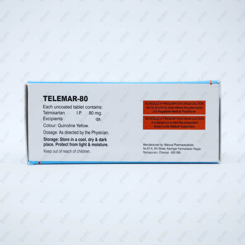 TELEMAR 80mg Tablets 10's