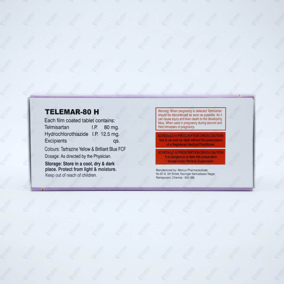 TELEMAR 80 H Tablets 10's