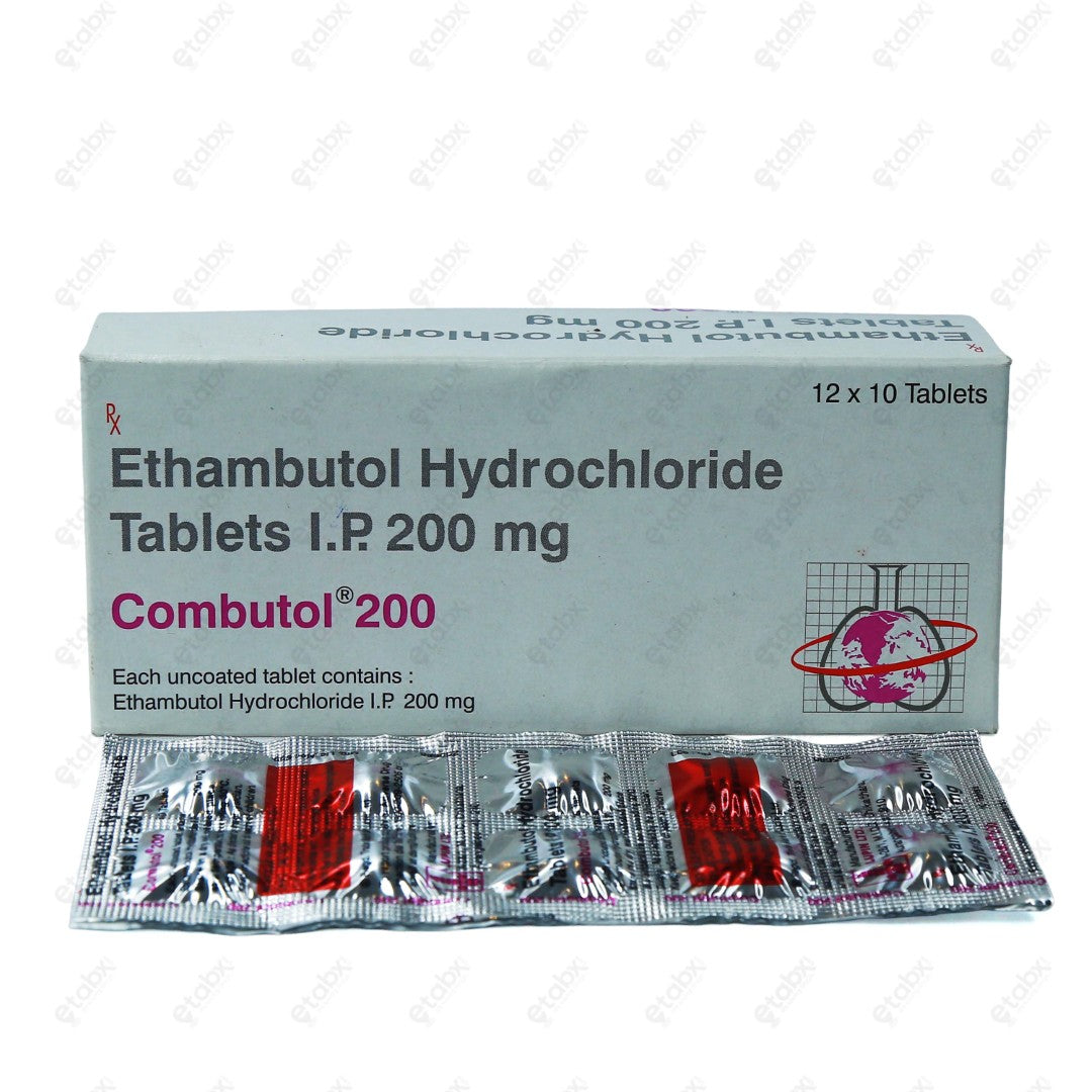 Combutol 200mg Tablets 10's
